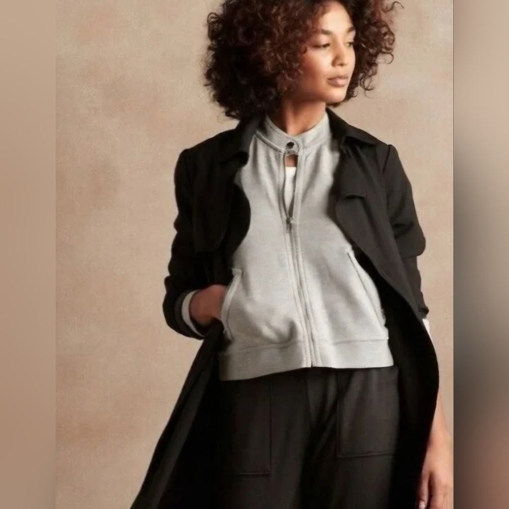 Banana Republic Pique Moto Knit Jacket